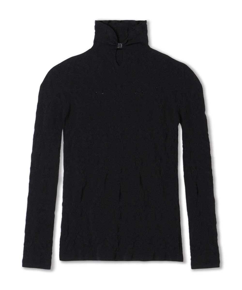 Chacott 【ノーソーイングニット】ホールハイネックニットトップ 