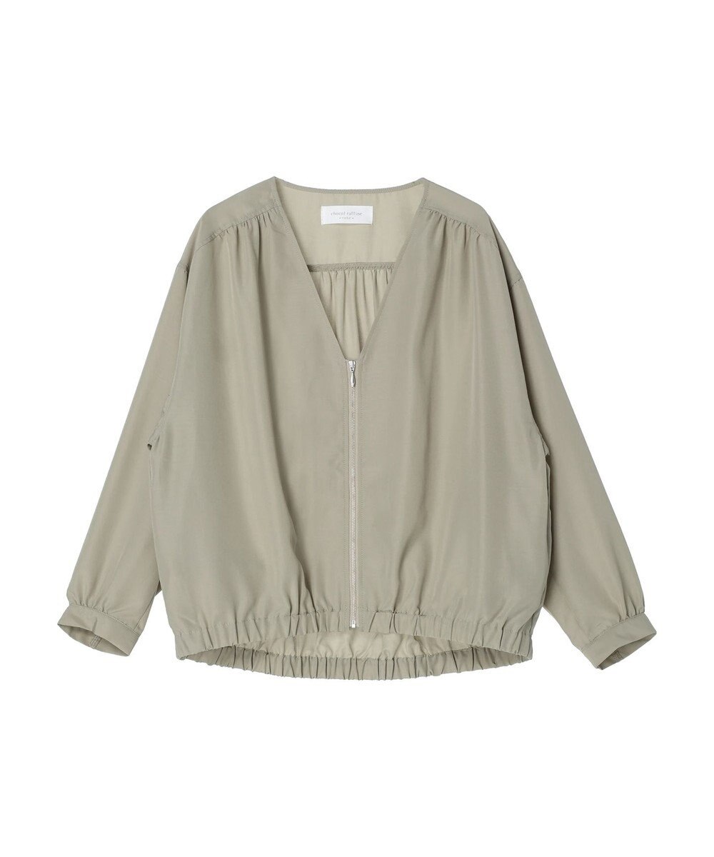 Green Parks イージーケアＶネックブルゾン 