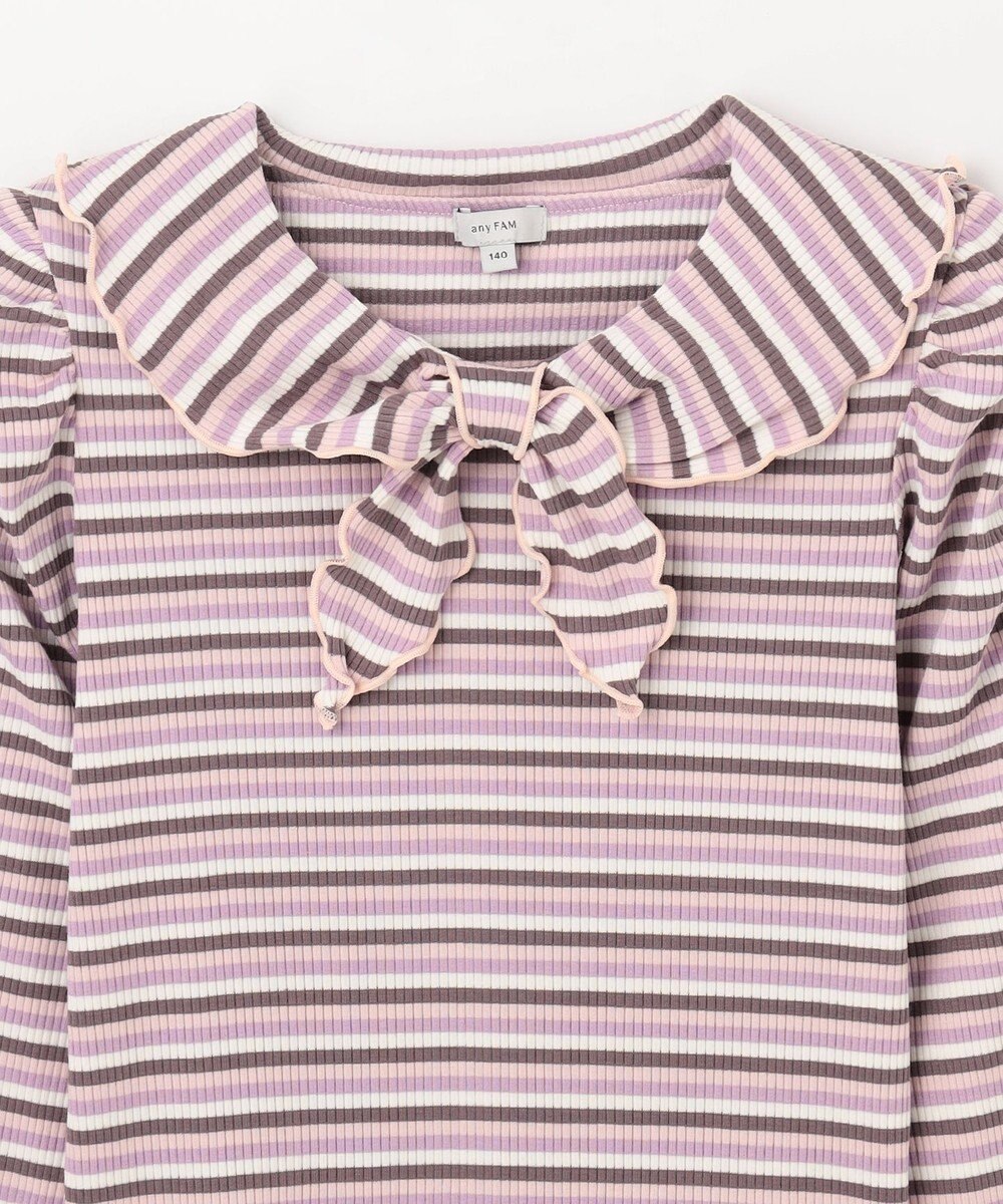 ANY KIDS リボン テレコボーダー Ｔシャツ 