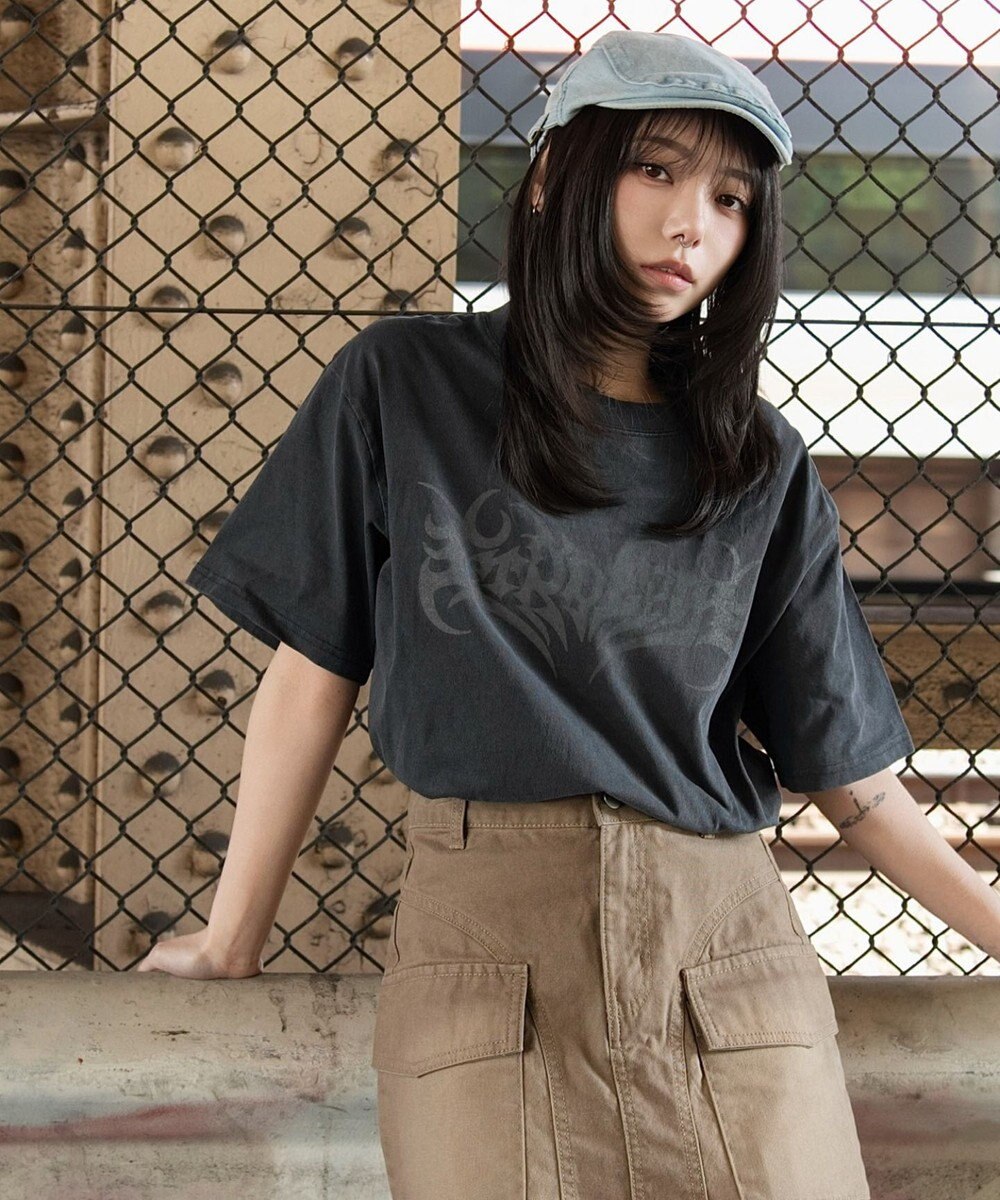 WEGO 【ユニセックス着用ITEM】ピグメントグラフィックT（SS） 