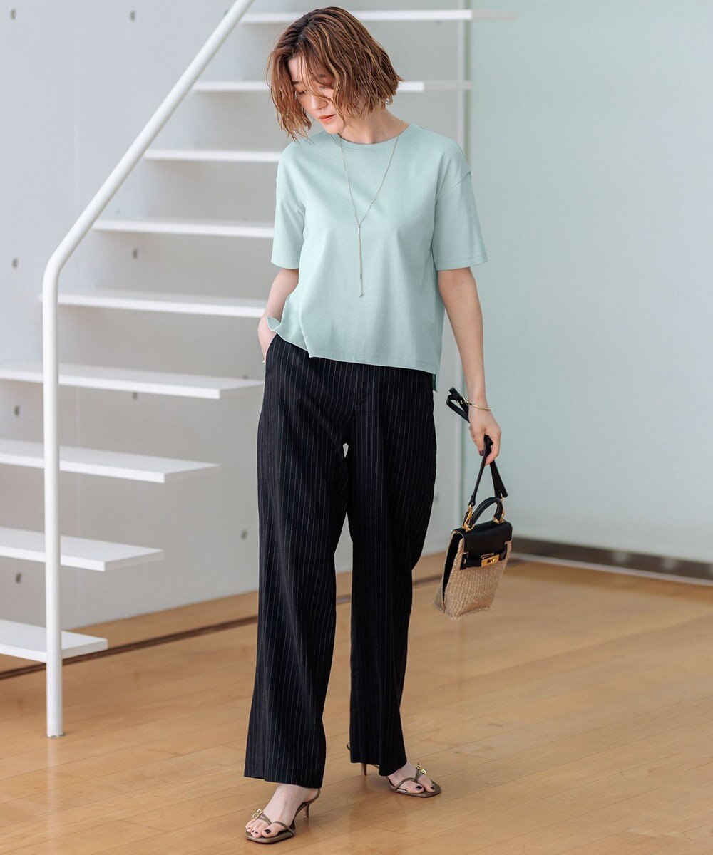 23区 L 【GLOW8月号掲載/接触冷感】半袖 クロップド IT TEE 