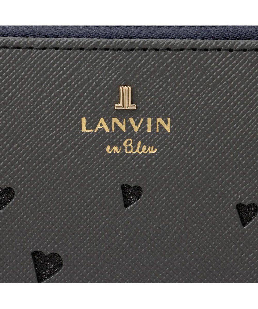 LANVIN en Bleu リュクサンブールハート Lファスナー長財布 