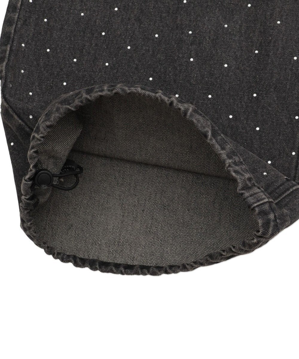 WEGO 【ユニセックス着用ITEM】スーパーバギーラインストーンデニムパンツ 