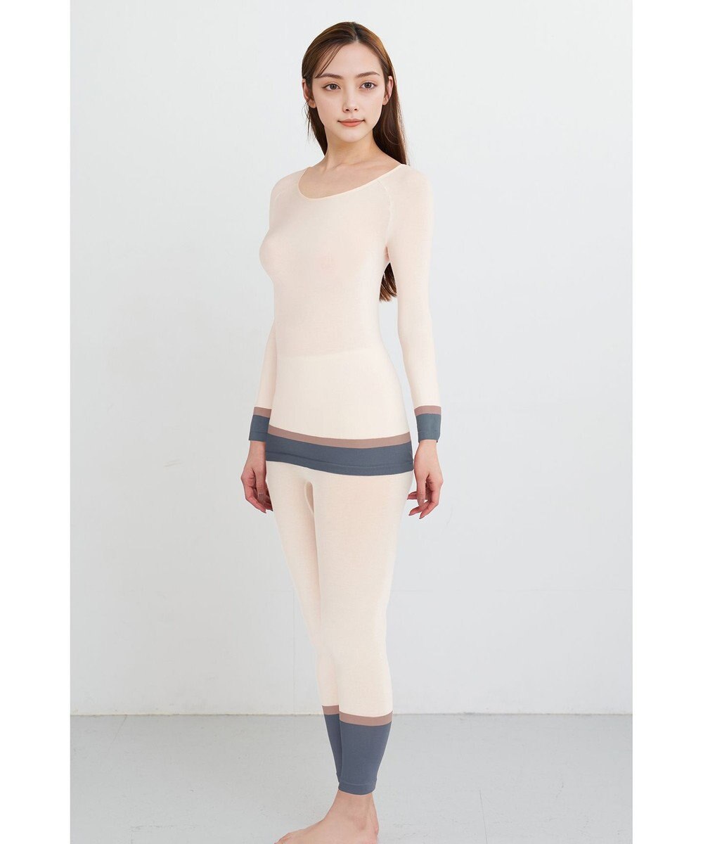 WACOAL あったかインナー よく伸びる生地 袖丈調節可能(7分袖~9分袖) 保温性(身生地) 9分袖 長袖 【360°ラクストレッチ】 レディース CLD371 /ワコール 