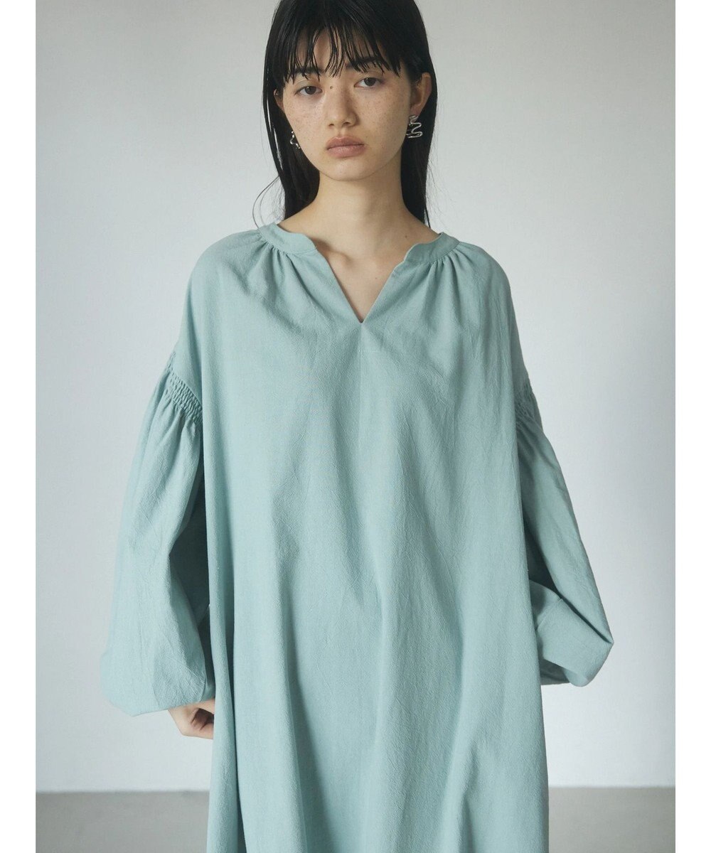 Green Parks ａ．袖ギャザーボリュームワンピース 