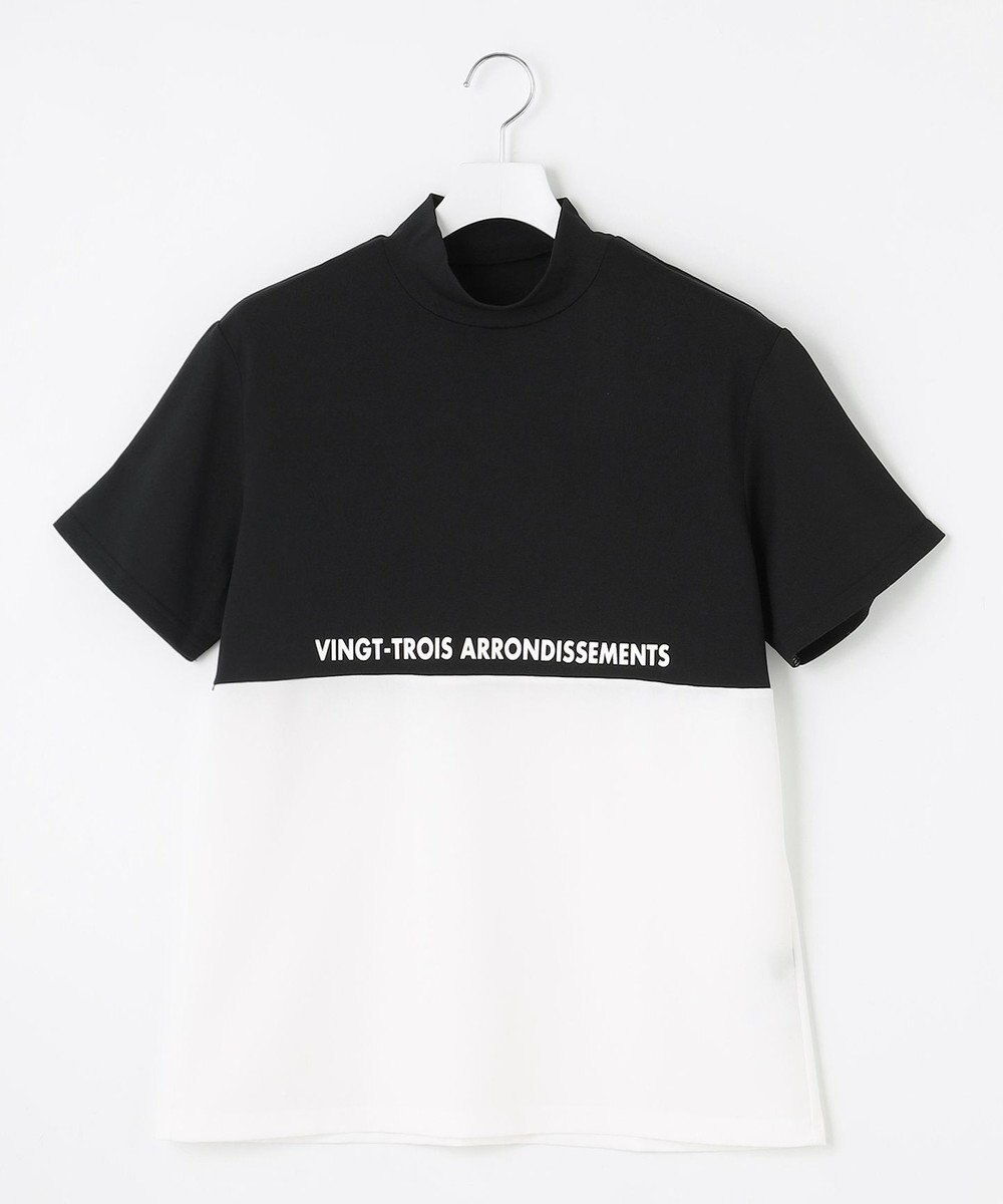 23区GOLF 【MEN】カラーブロック ドライタッチモックネックシャツ 