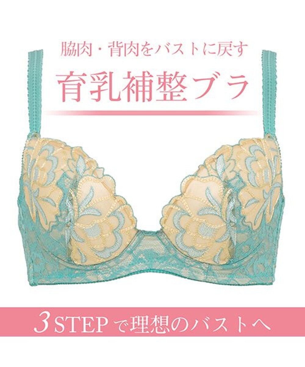 【BRADELIS New York / 育乳ブラ・STEP2 寄せる】ナオミステップ2ブラ21S2, アイボリー, B70