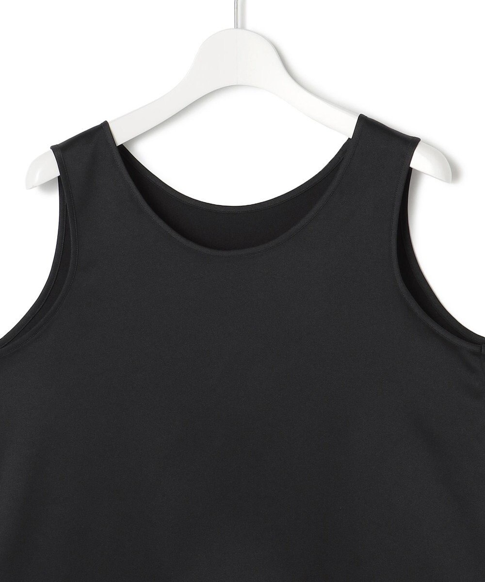 23区 S 【洗える】レースコンビストレッチ マットサテン インナー タンクトップ 