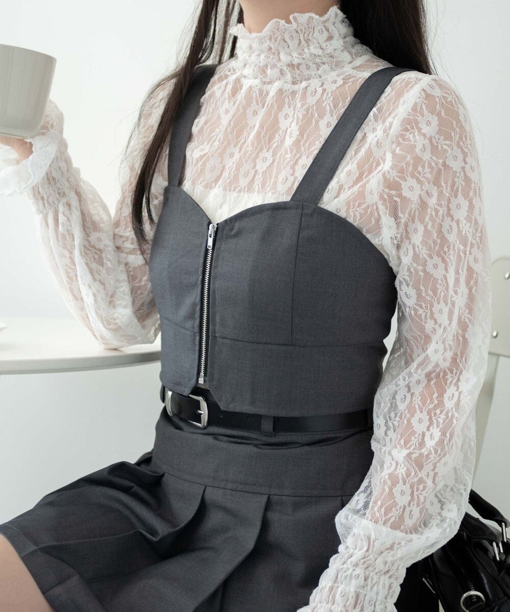 WEGO ジップビスチェ 