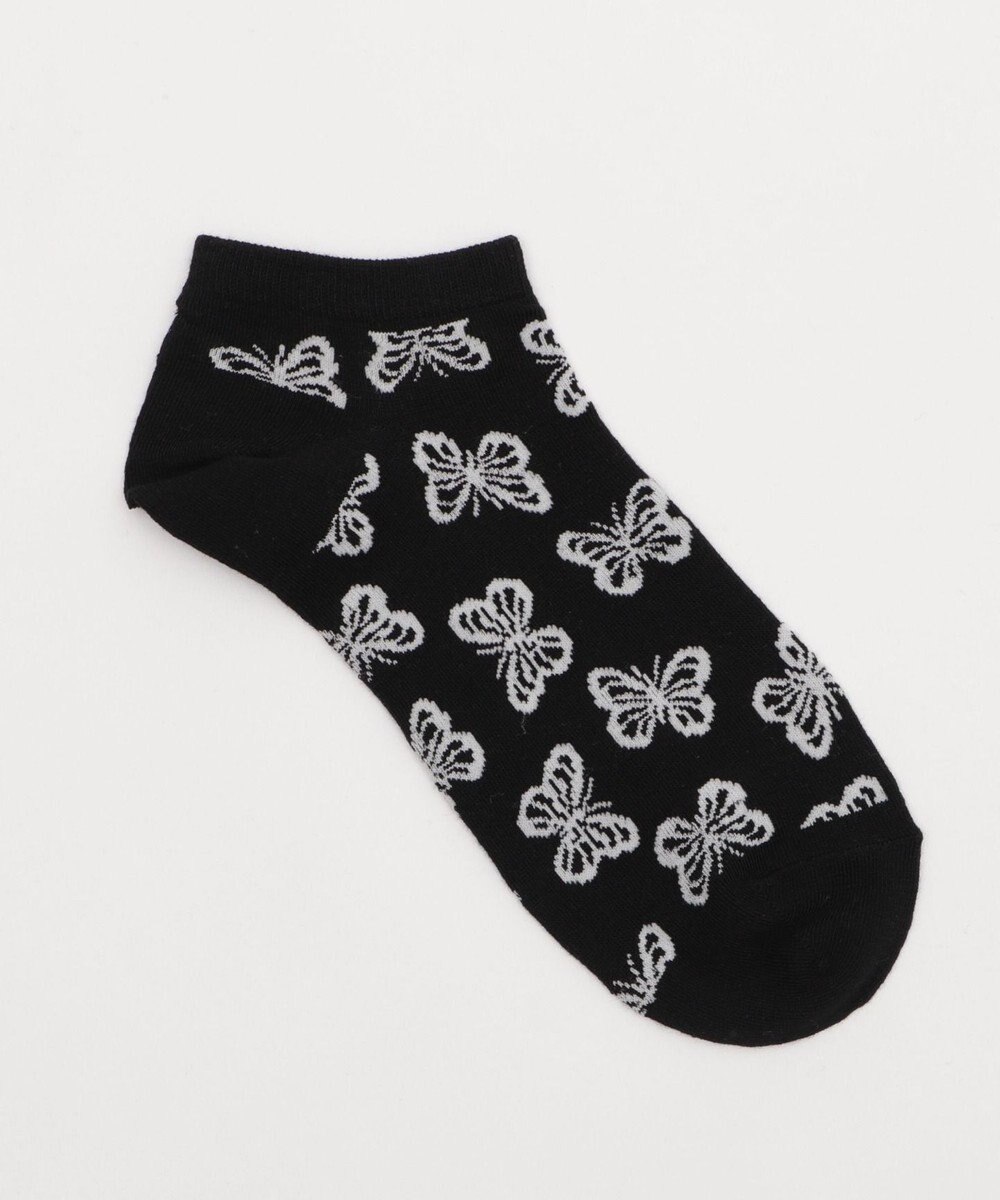 WEGO 総柄バタフライショートソックス 