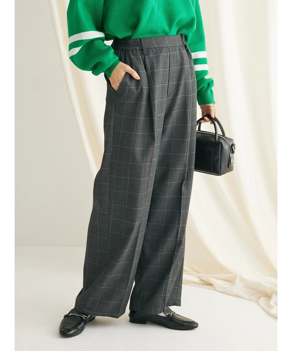 CRAFT STANDARD BOUTIQUE センタープレスチェックパンツ 