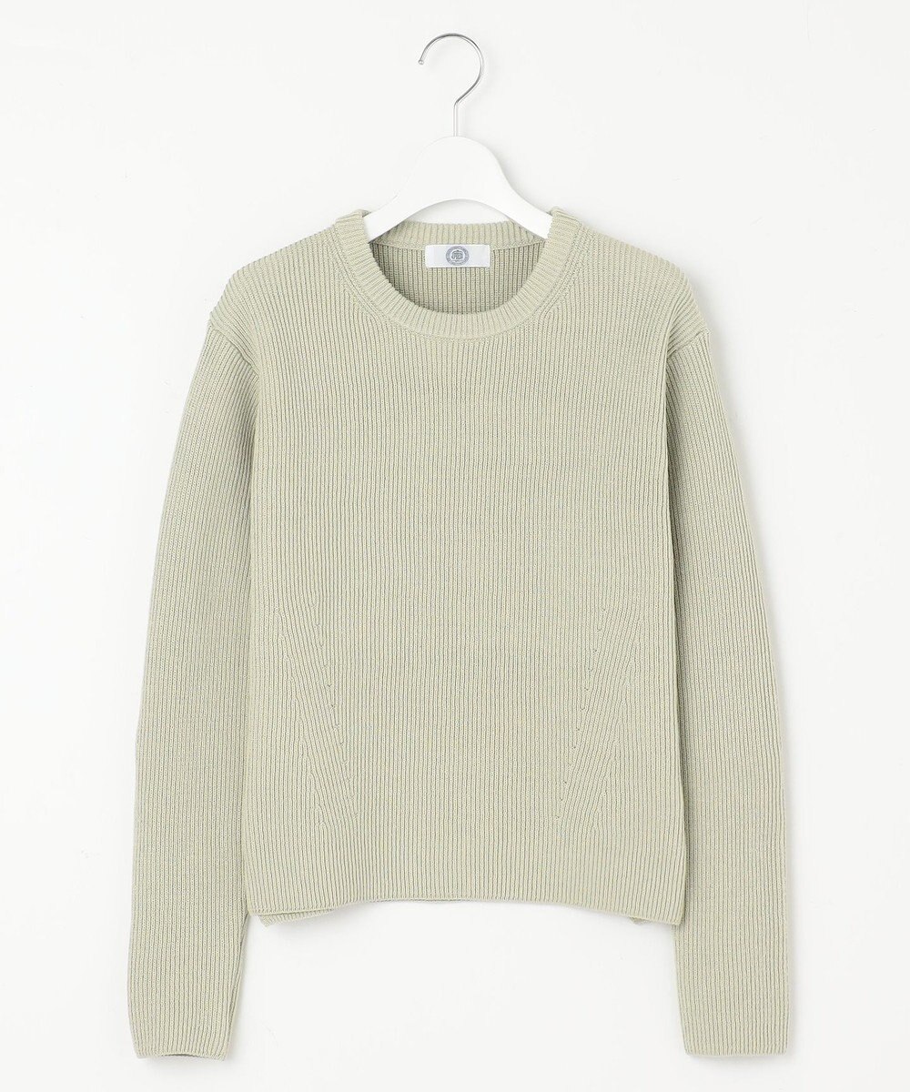 J.PRESS LADIES L 【WEB限定カラーあり・洗える】CLEAR COTTON BLEND サイドスリット ニット 