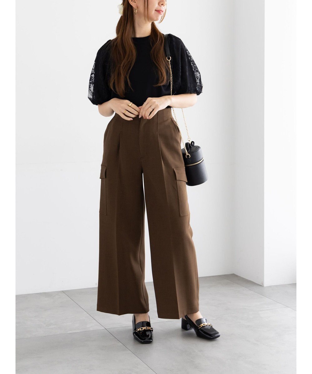 Te chichi レースバルーンスリーブニット 