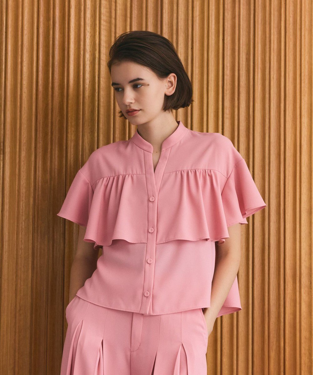 GRACE CONTINENTAL ラッフルレイヤードブラウス 