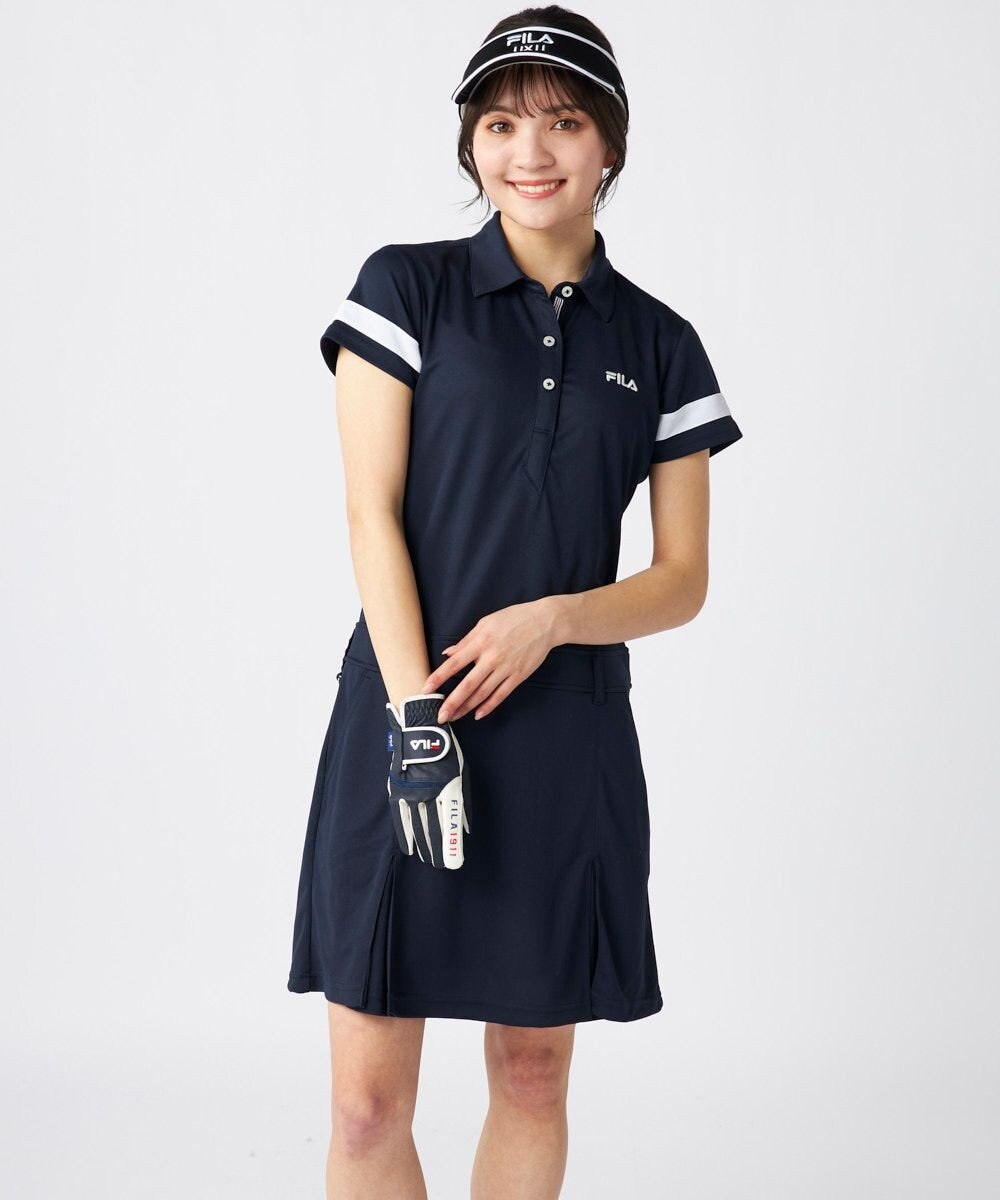FILA GOLF／marie claire 【FILA GOLF】スポーティ半袖ワンピース 