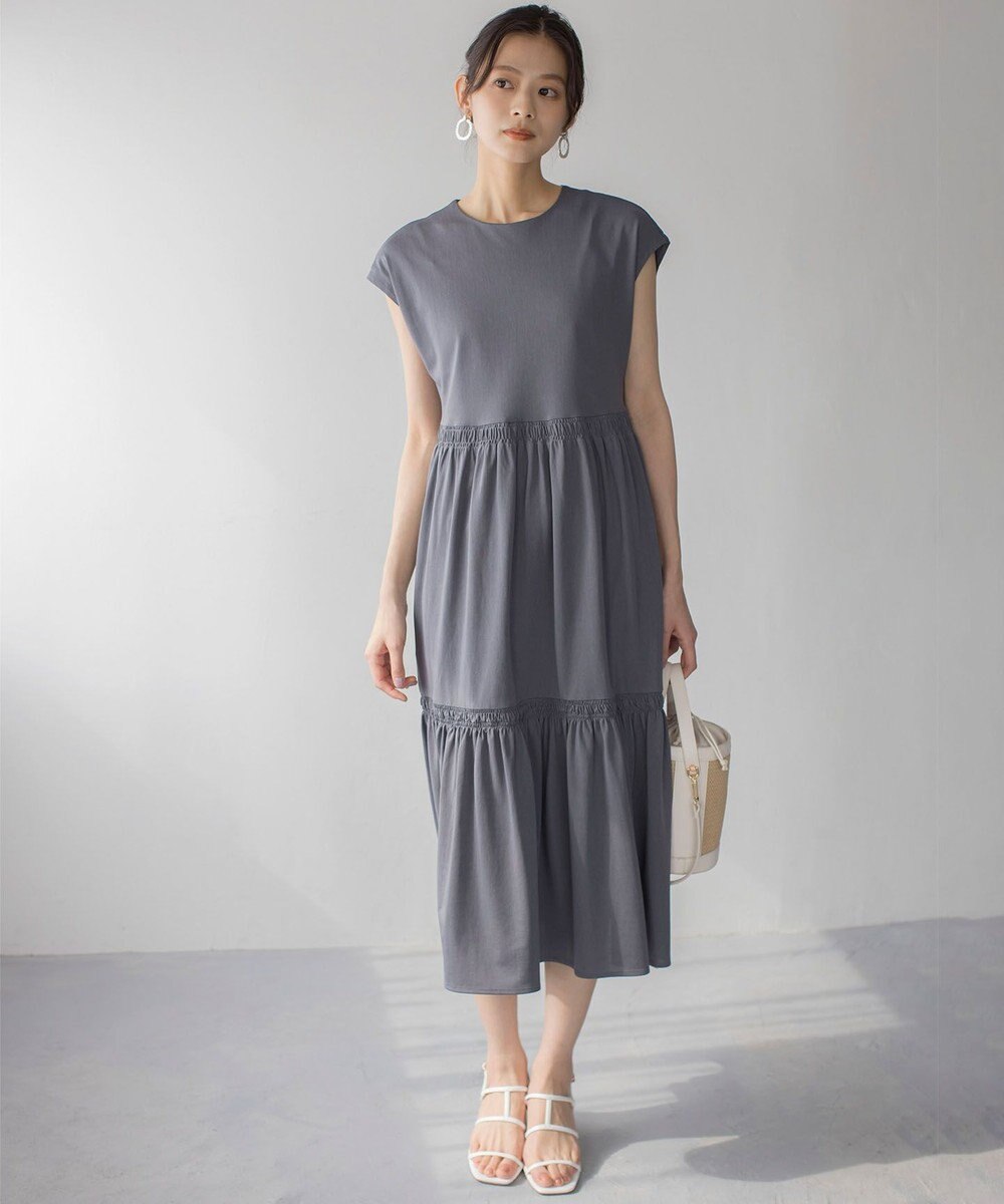 組曲 サマージャージーティアード ワンピース 