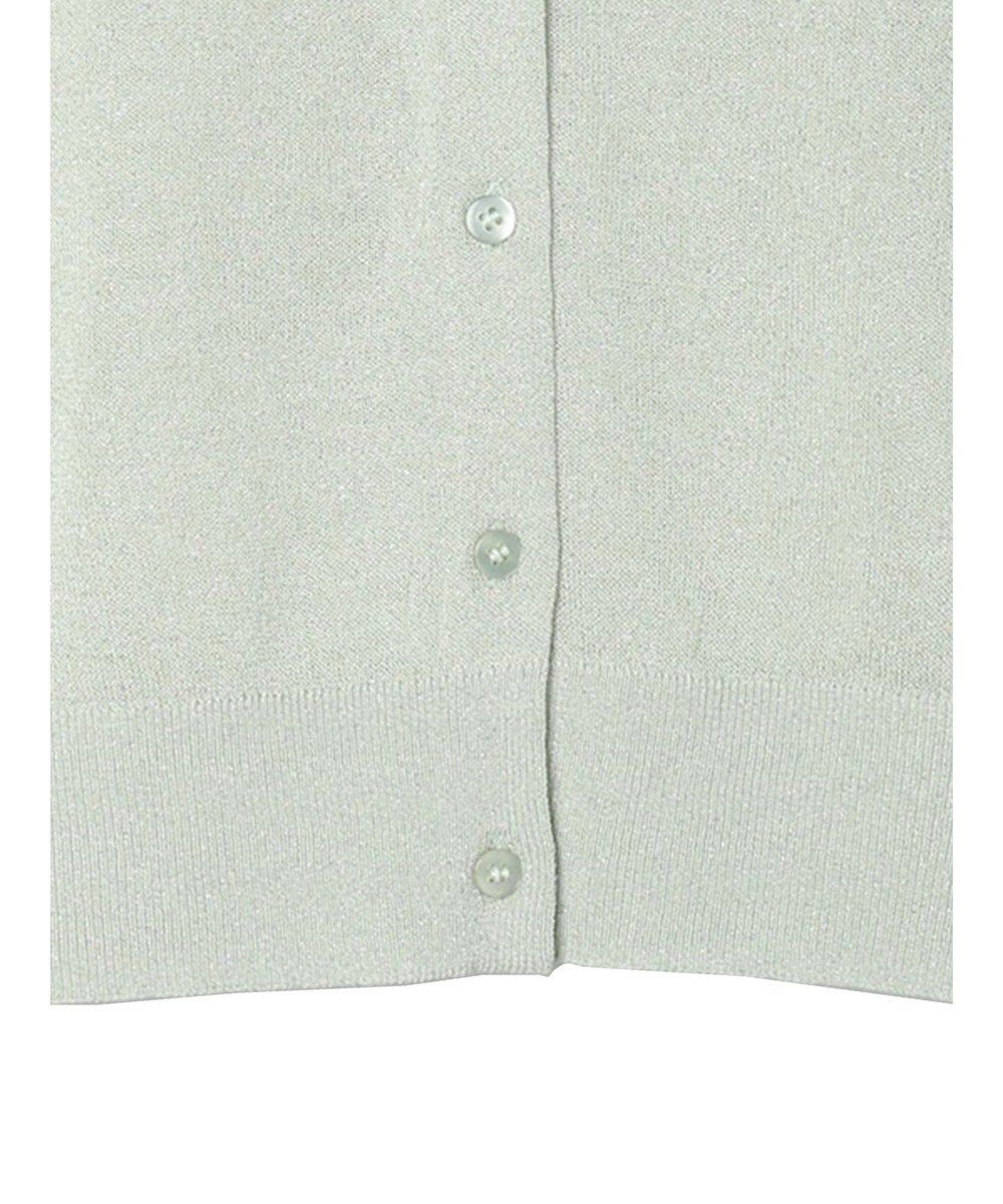 Green Parks ラメクルーネックカーディガン 