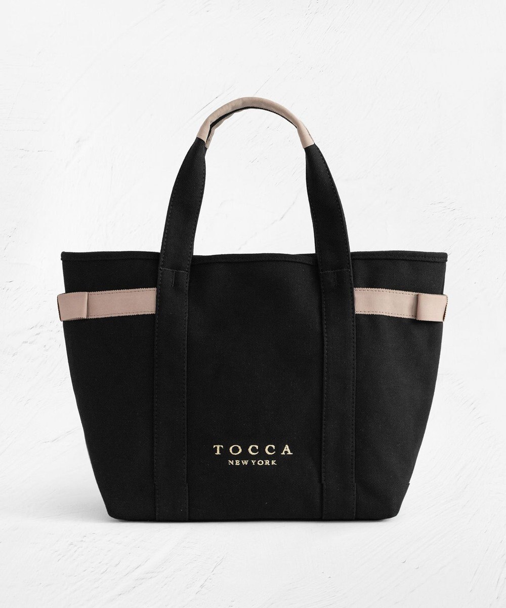 TOCCA 【A4サイズ対応】SIDE RIBBON CANVASTOTE トートバッグ 