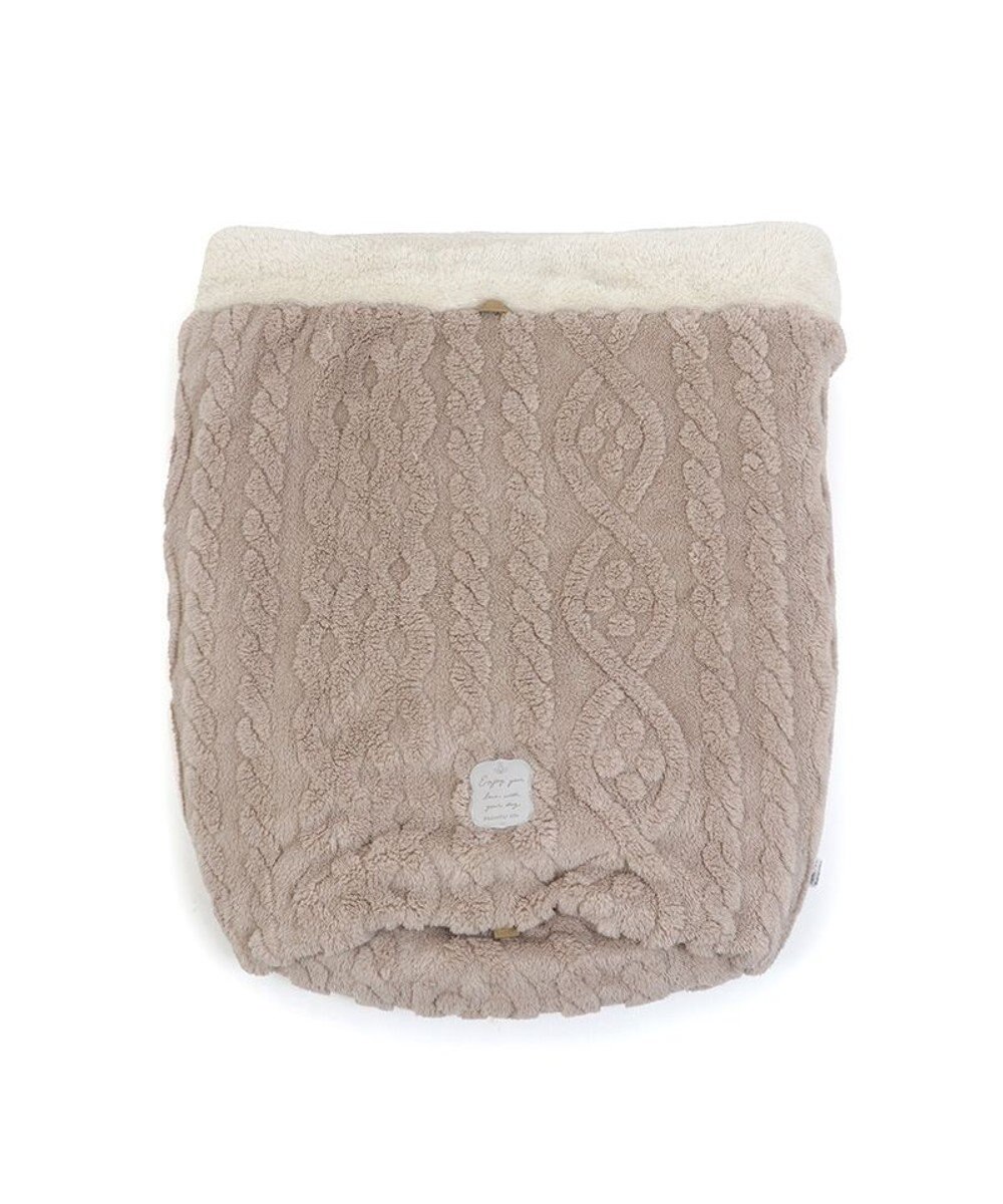 PET PARADISE ペットパラダイス 筒形寝袋 遠赤外線 《アラン編み柄》 42cm×70cm 