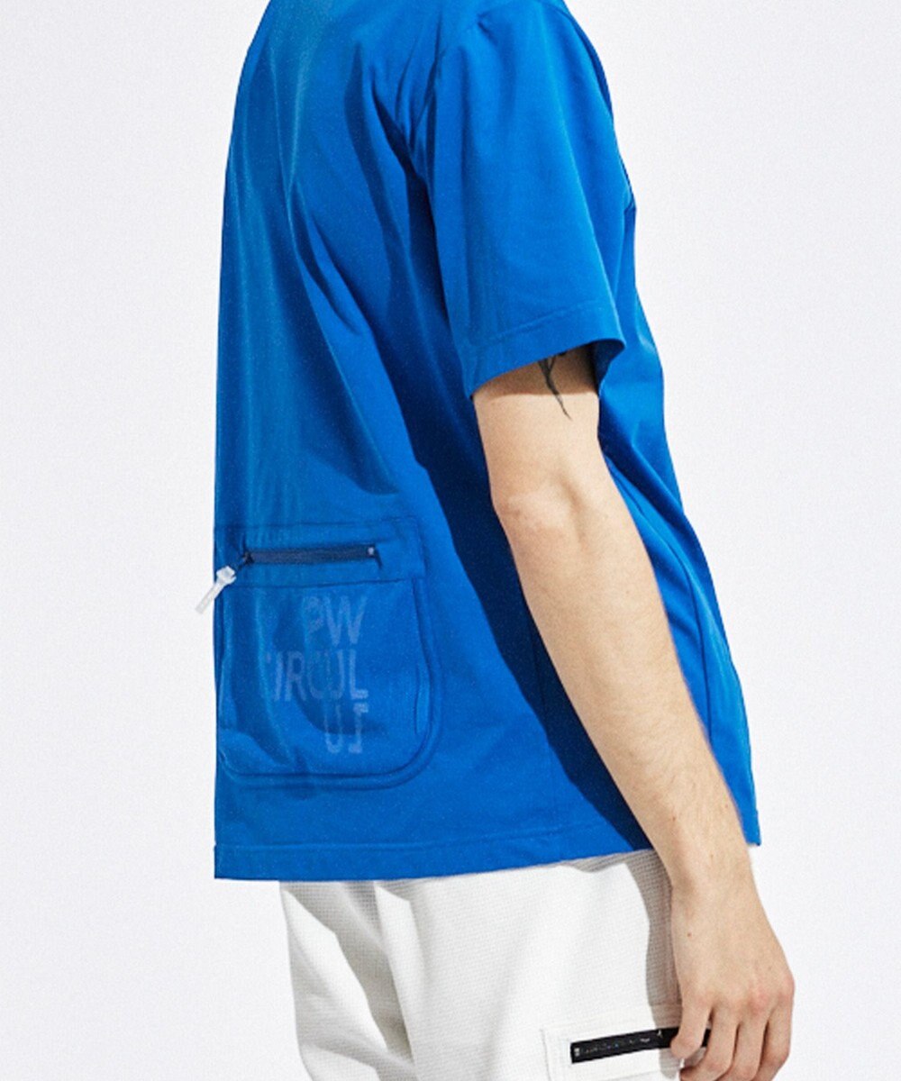 PW CIRCULUS 【UVカット / 吸水速乾 / 伸縮性抜群】【MEN】メッシュポケットモック 