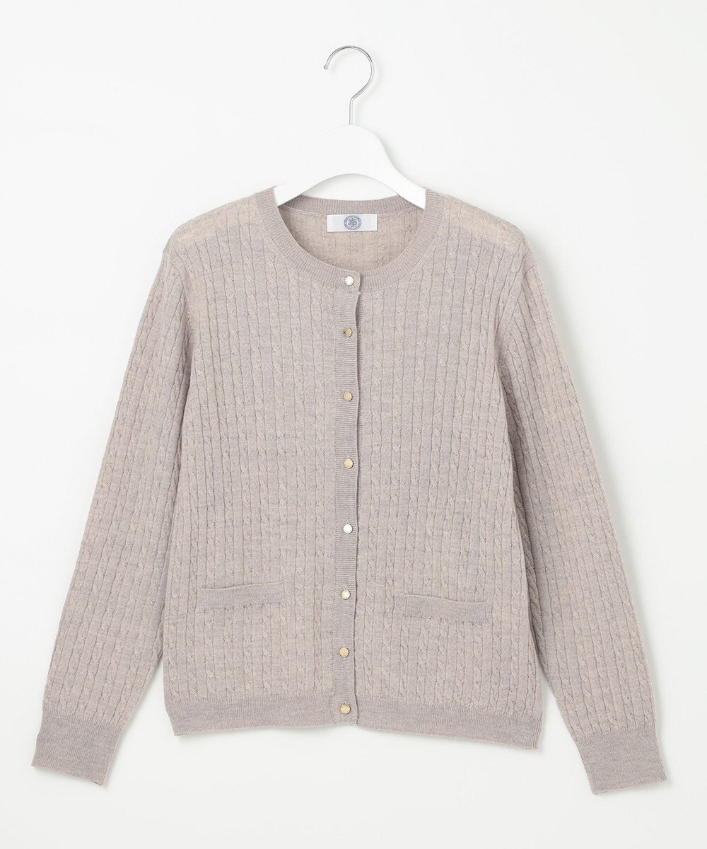 J.PRESS LADIES 【洗える】KNIT BASIC ミドル カーディガン 