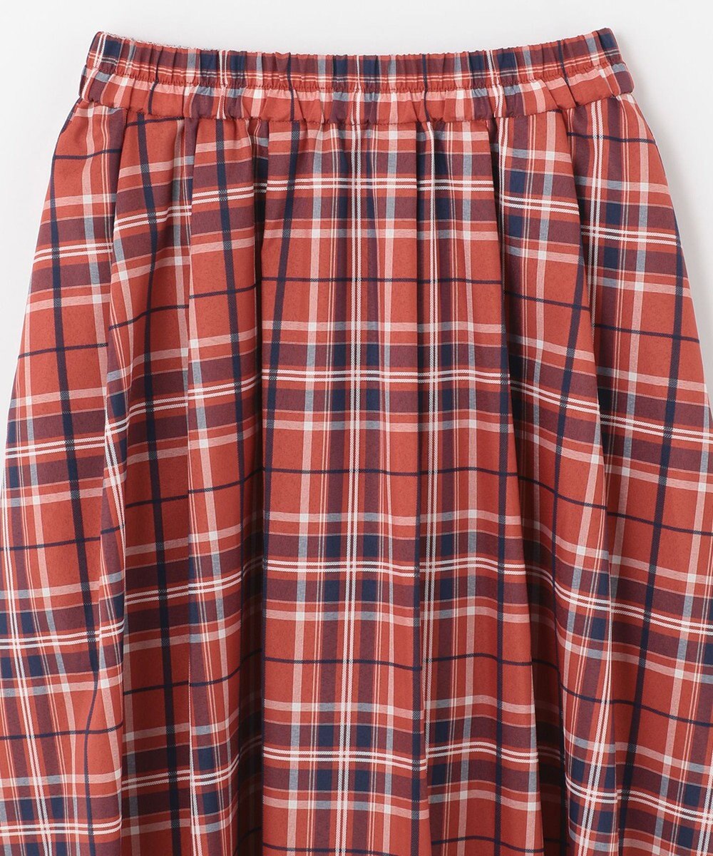 ANY 【ウエストゴム】イージーケアチェック スカート 