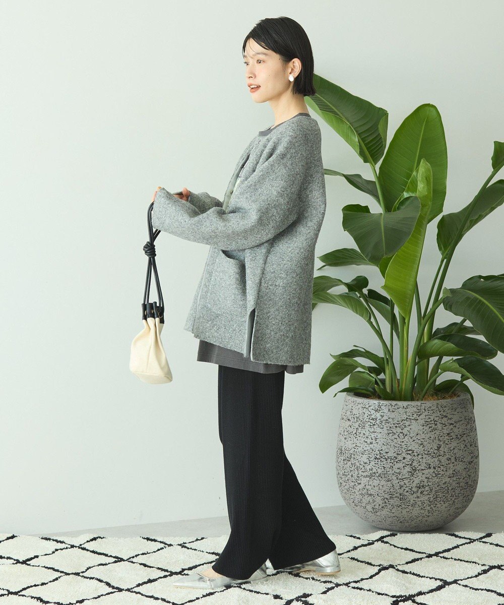 AMERICAN HOLIC Wフェイスラグランニットコーディガン 