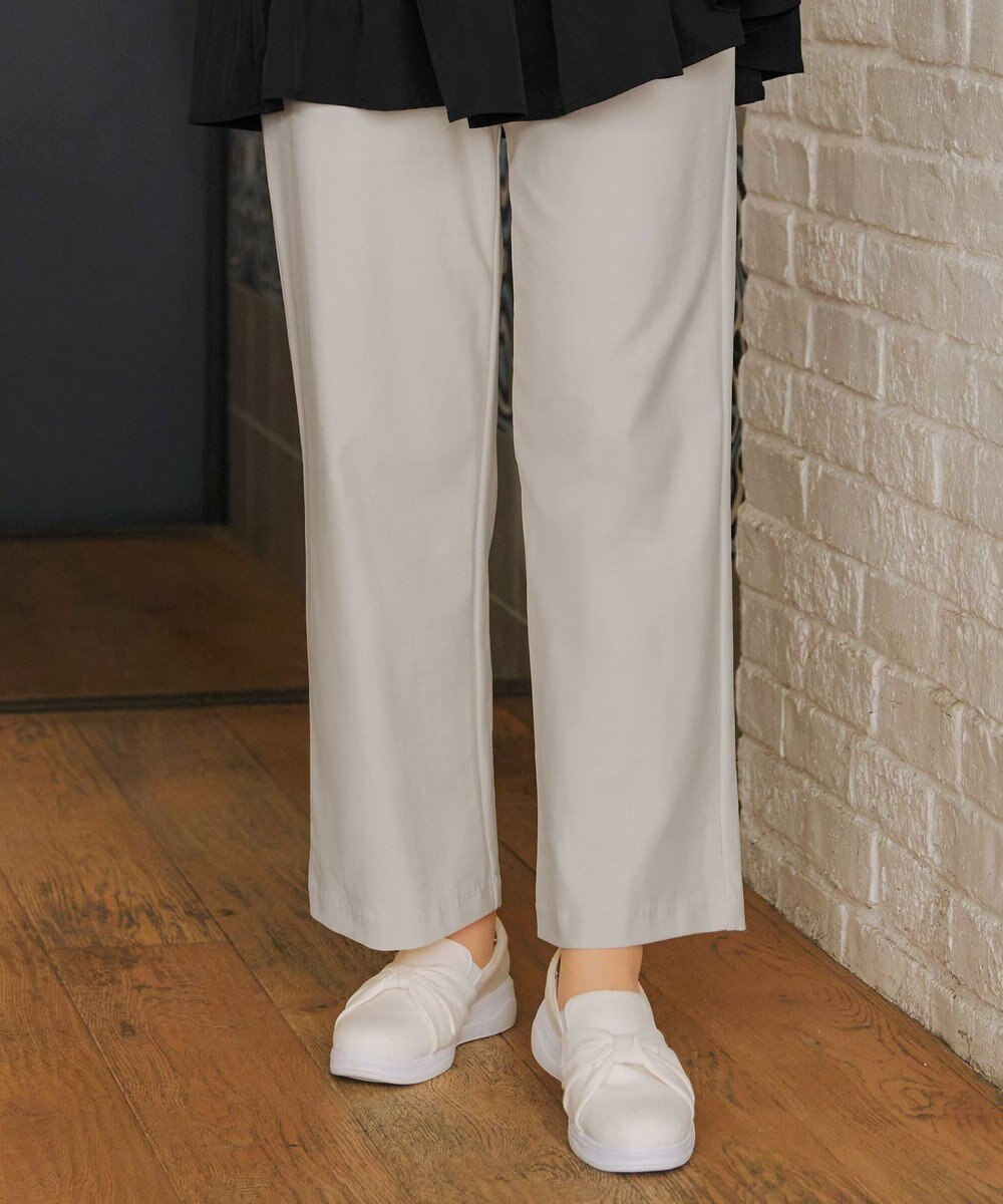 Tiaclasse 日本製エアシルキーワイドパンツ 