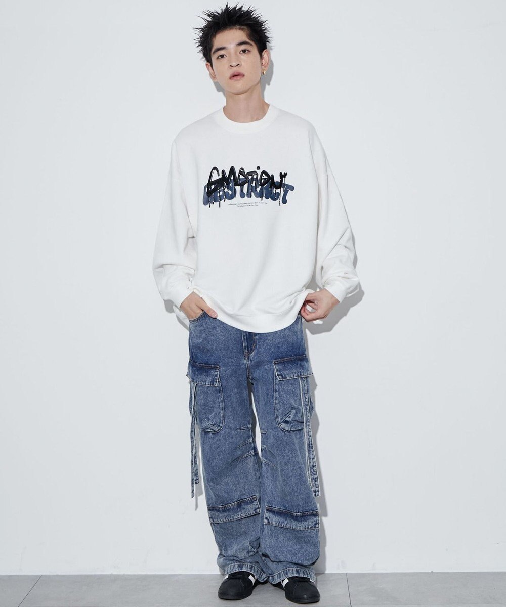 WEGO メタリックロゴプルオーバー 