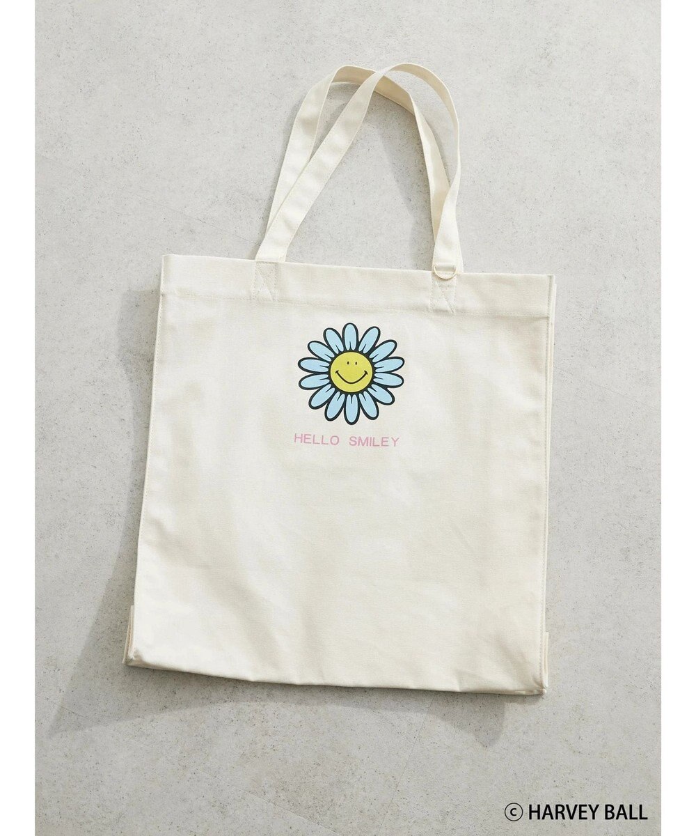 Green Parks Ｓｍｉｌｅｙ　Ｆａｃｅ／フラワープリントＢｉｇトートバック 