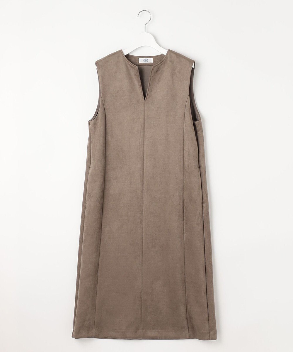 J.PRESS LADIES 【洗える】ダンボールスエード ジャンパースカート 