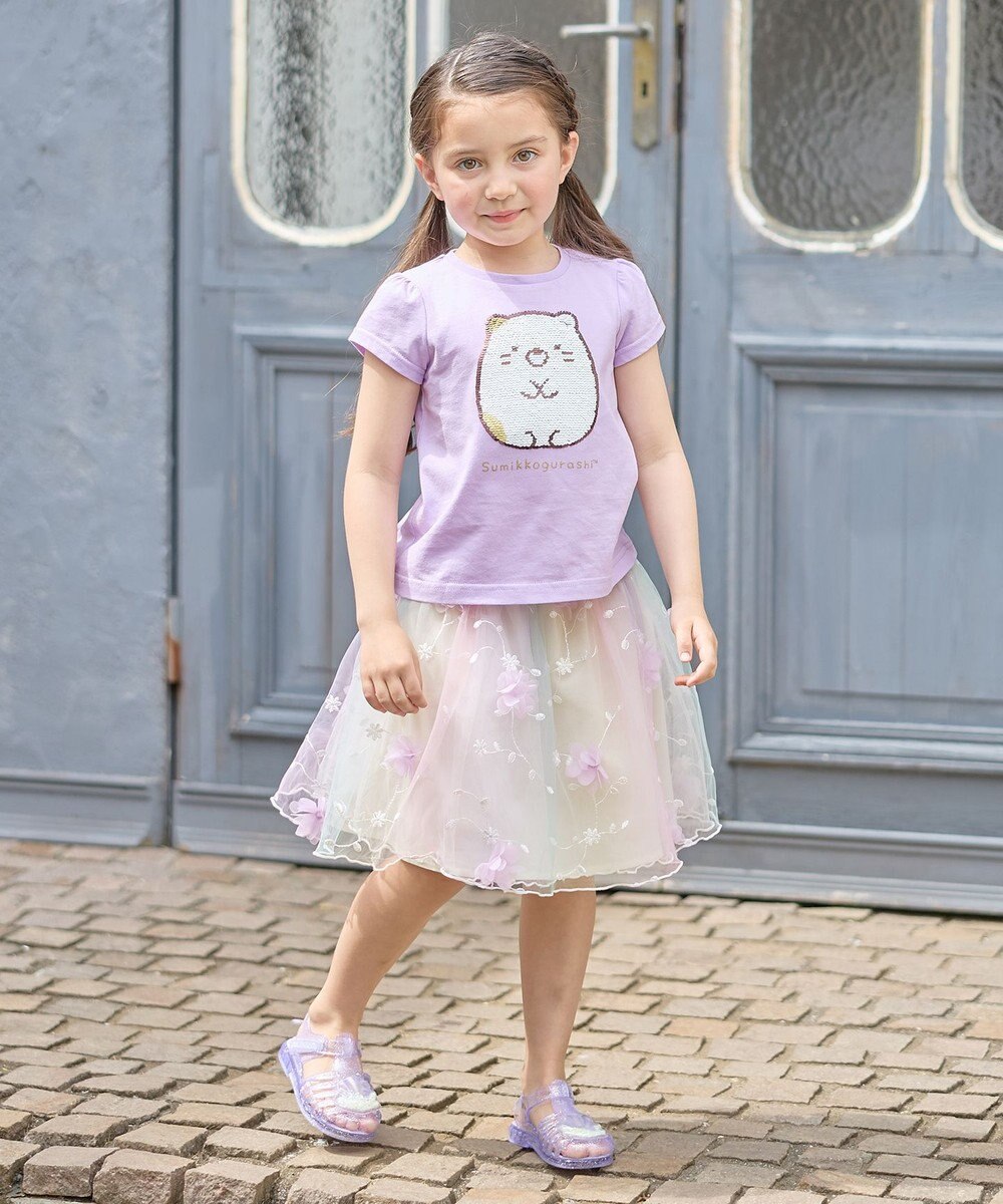 ANY KIDS 【WEB限定/すみっコぐらし】ミラクルスパンコールTシャツ 