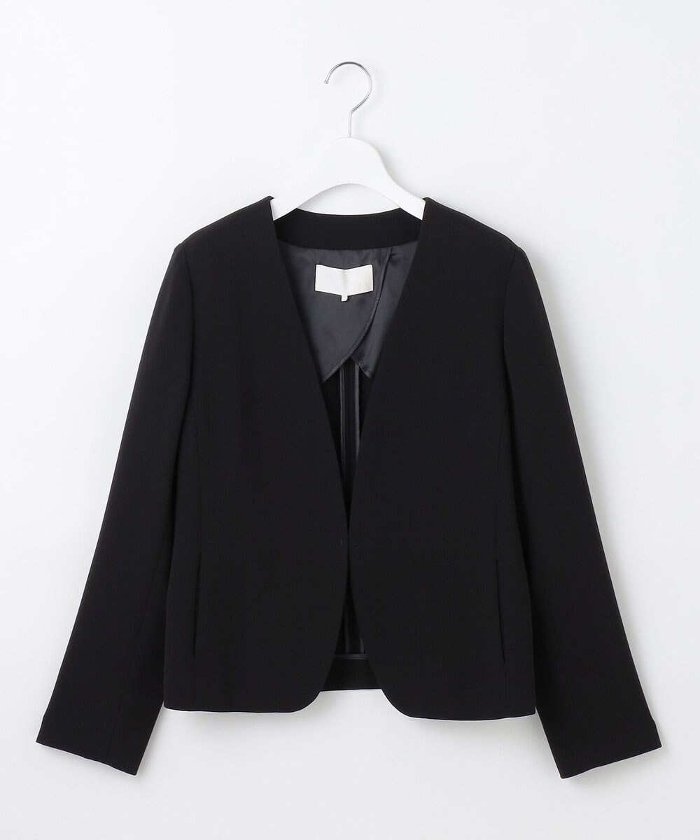 自由区 S 【セットアップ対応】トリアセダブルクロスノーカラー ジャケット 