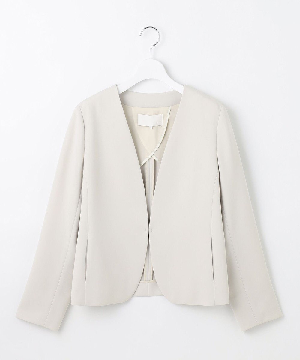 自由区 S 【セットアップ対応】トリアセダブルクロスノーカラー ジャケット 