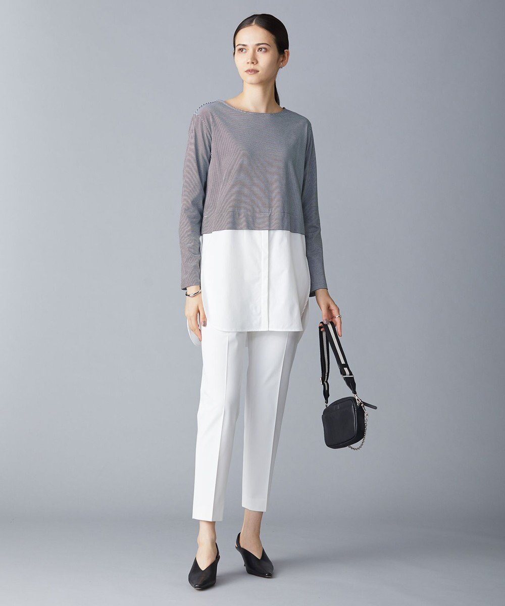 ICB 【洗える】T/Rドライギャバ スティックパンツ 