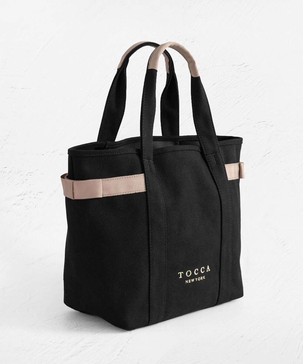 TOCCA 【A4サイズ対応】SIDE RIBBON CANVASTOTE トートバッグ 