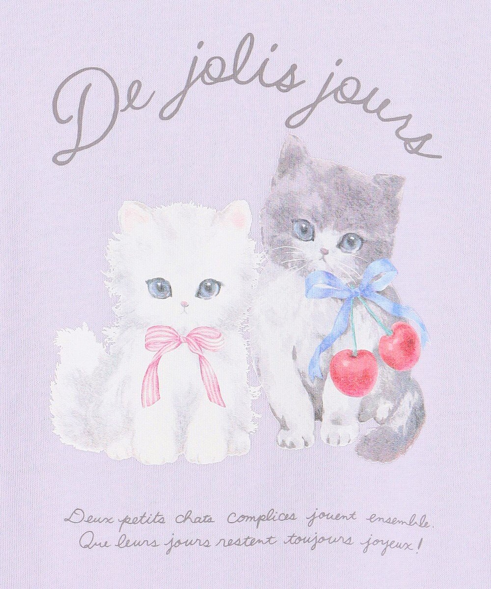 ANY KIDS 【綿100%】ドロップショルダー アニマルプリントTシャツ 