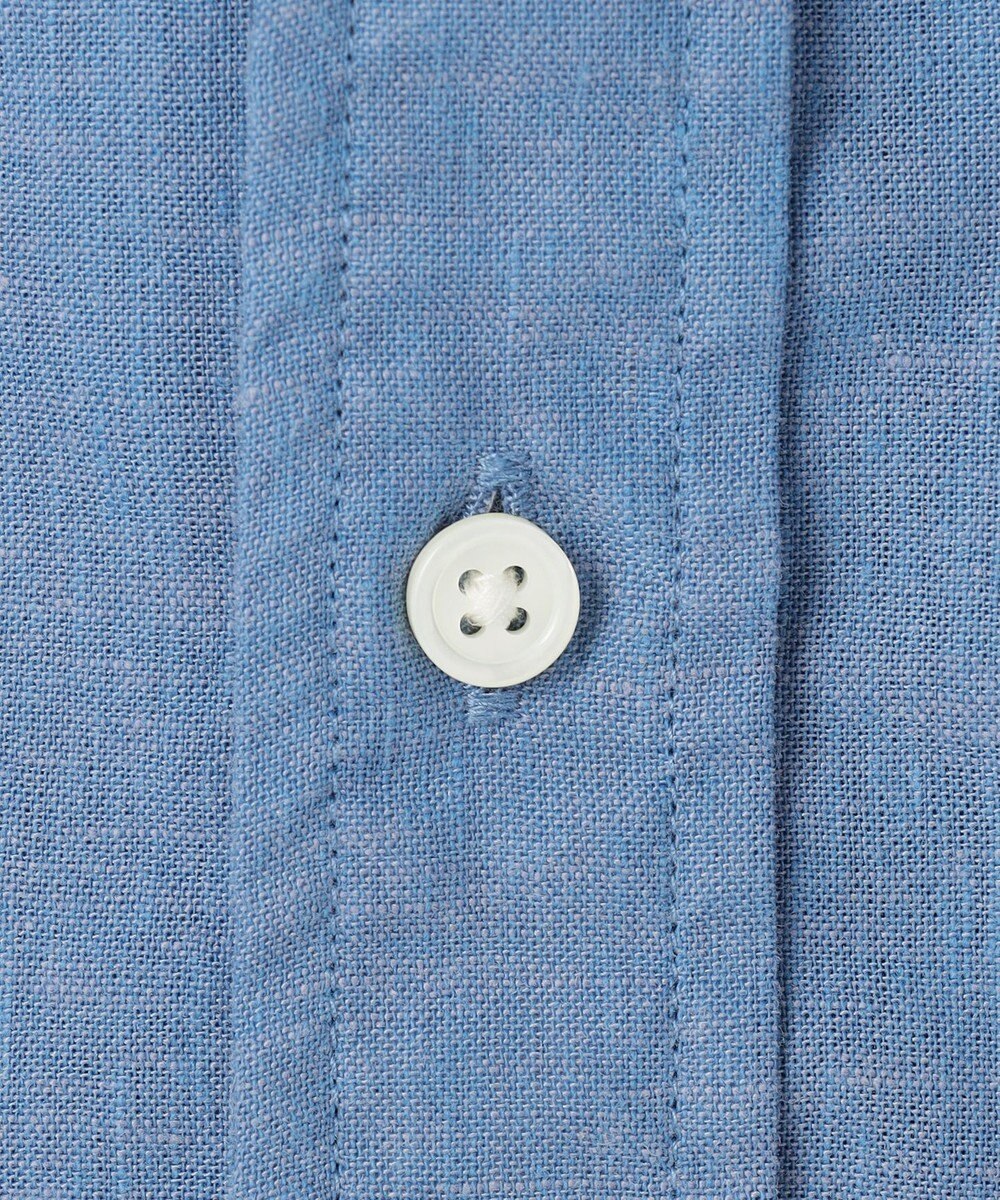 J.PRESS MEN 【HYBRID LINEN】 バンドカラーシャツ 