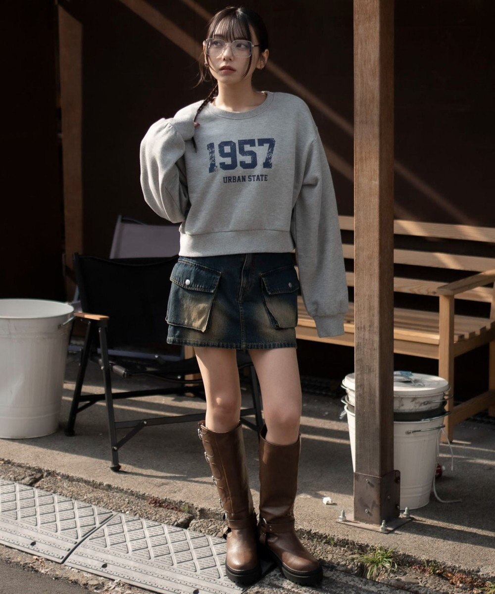 WEGO 裏起毛グラフィックスウェット 