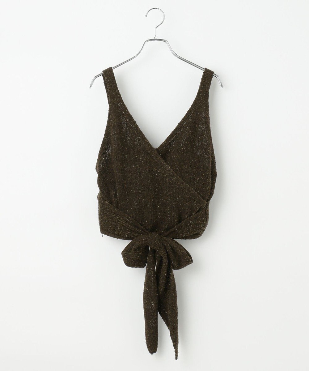 #Newans 【洗える】カシミヤブレンドバルキーニットビスチェ 