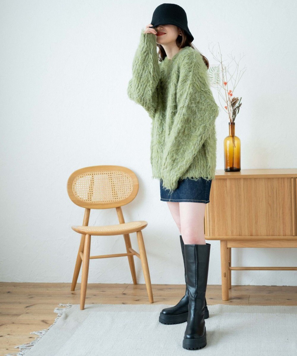 WEGO ブラッシュニットBIGプルオーバー 