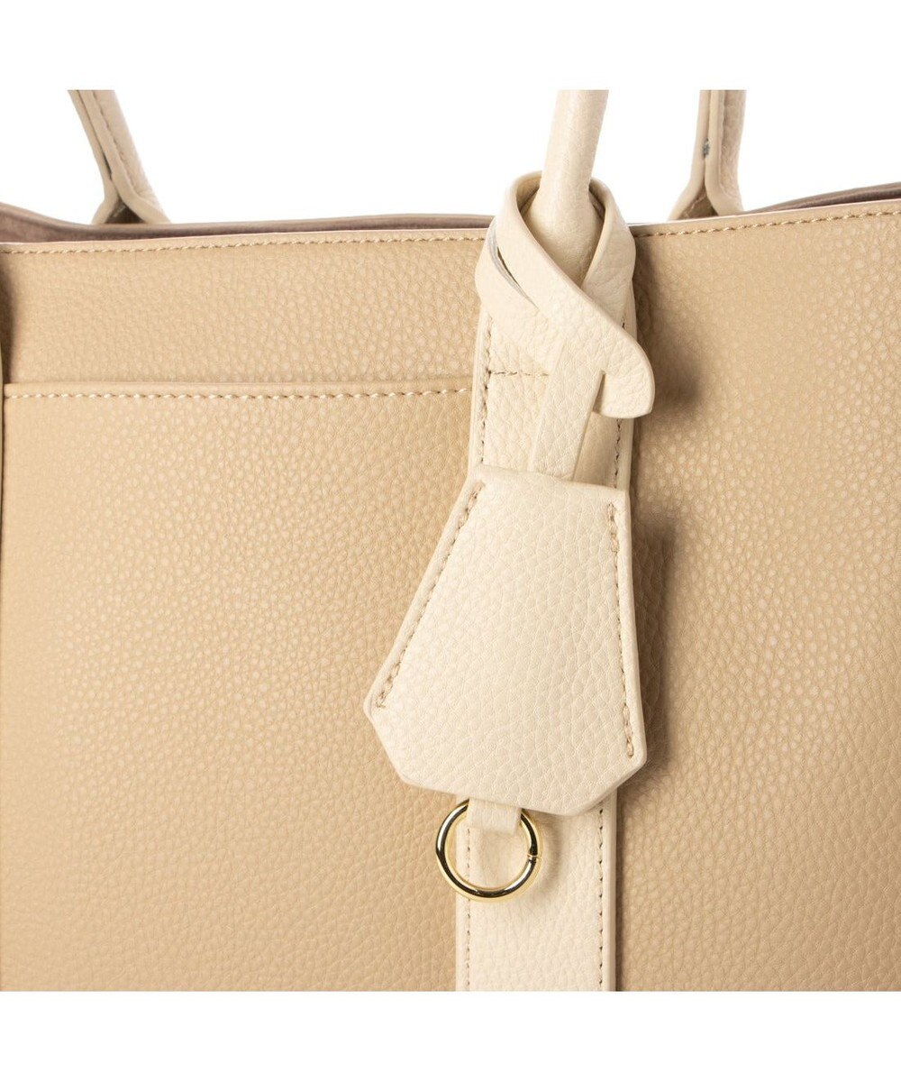 UNBILLION cachecache ショルダー付きパーテーション合成皮革トートL 