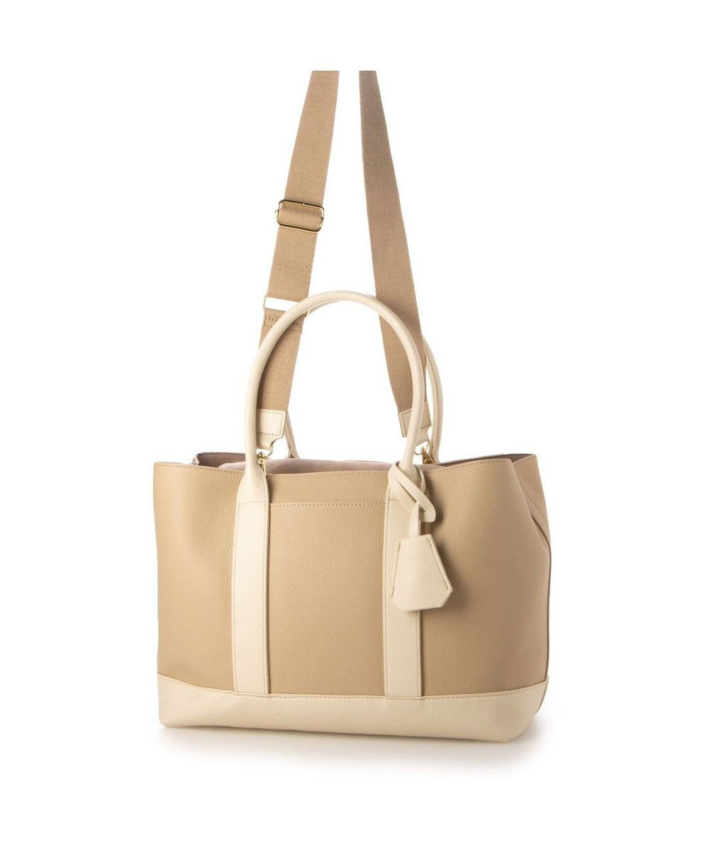 UNBILLION cachecache ショルダー付きパーテーション合成皮革トートL 