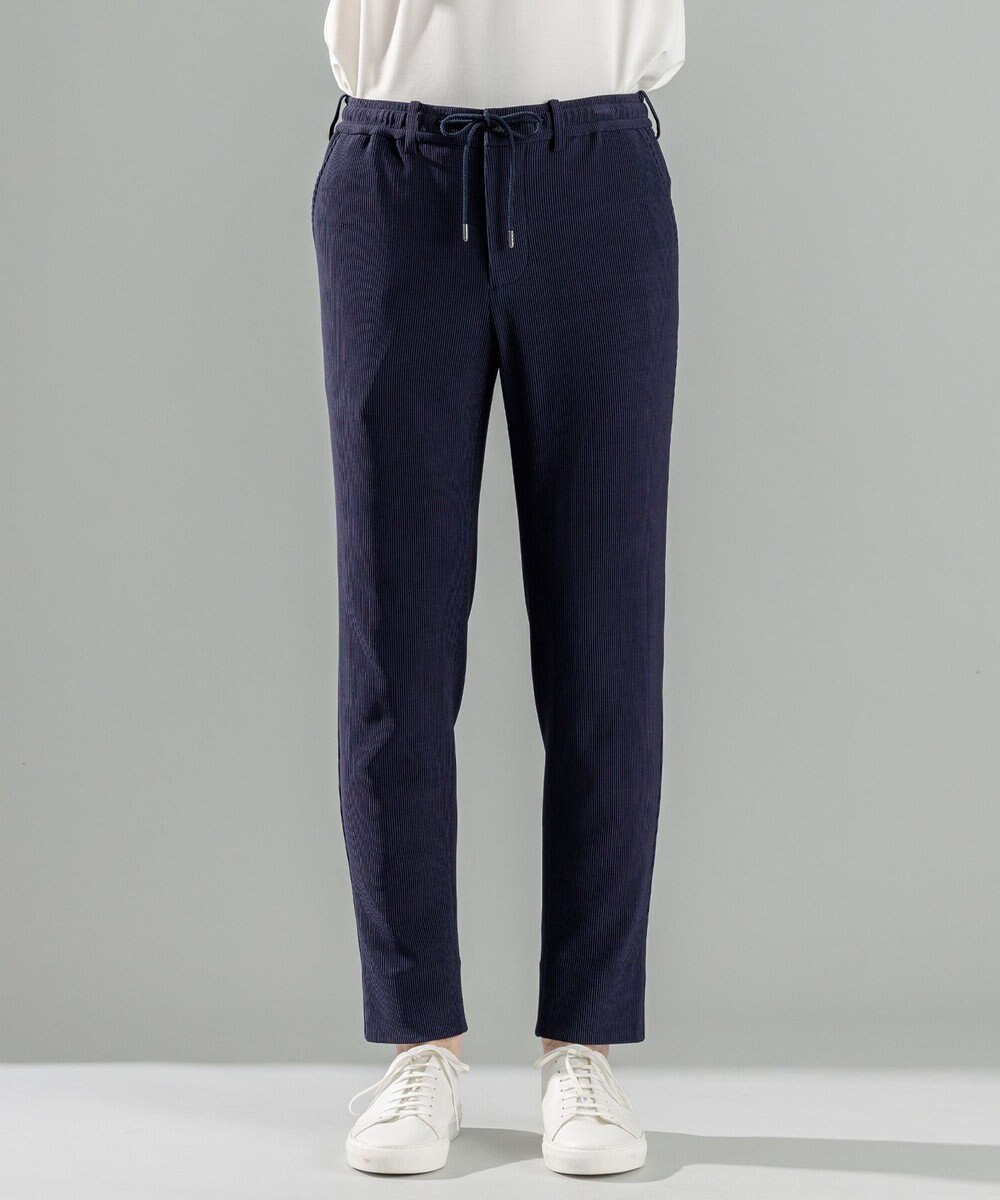 JOSEPH HOMME 【洗える/ストレッチ】ソフトプリーツストレッチ ドロスト付テーパードパンツ / PEGG CONVERTIBLE 