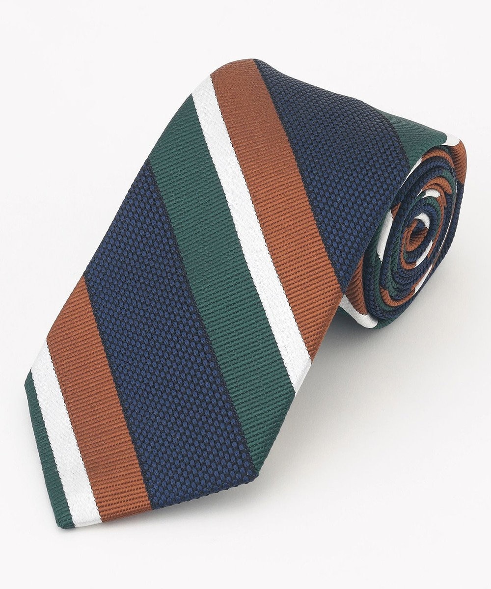 J.PRESS MEN 【JAPANESE SILK FRESCO TIE COLLECTION】マルチストライプ ネクタイ 