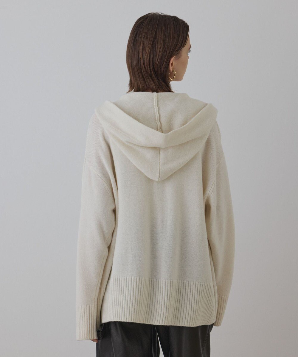 GRACE CONTINENTAL ウールフードニットカーディガン 