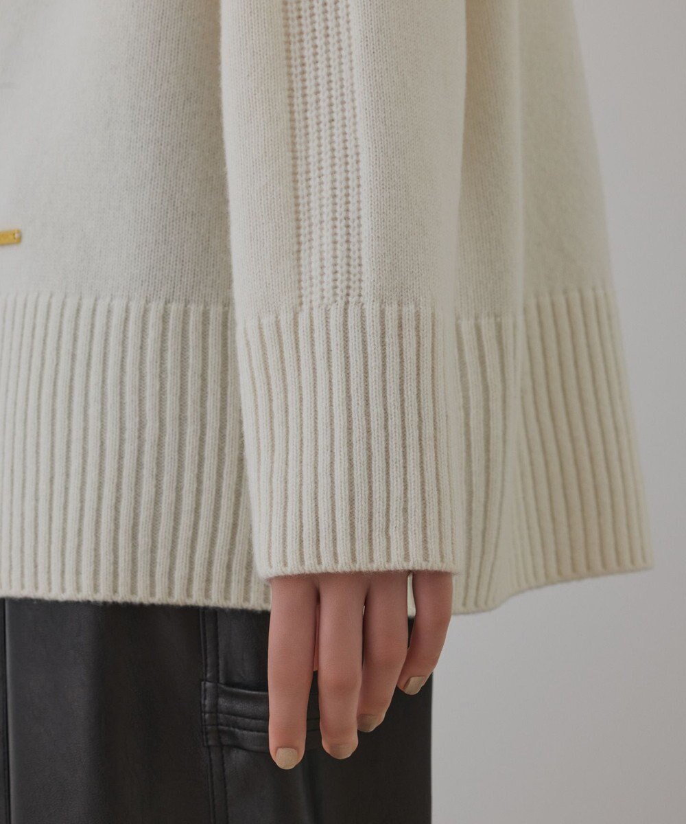 GRACE CONTINENTAL ウールフードニットカーディガン 