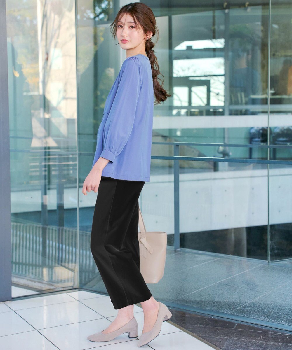 Tiaclasse 日本製エアシルキーワイドパンツ 