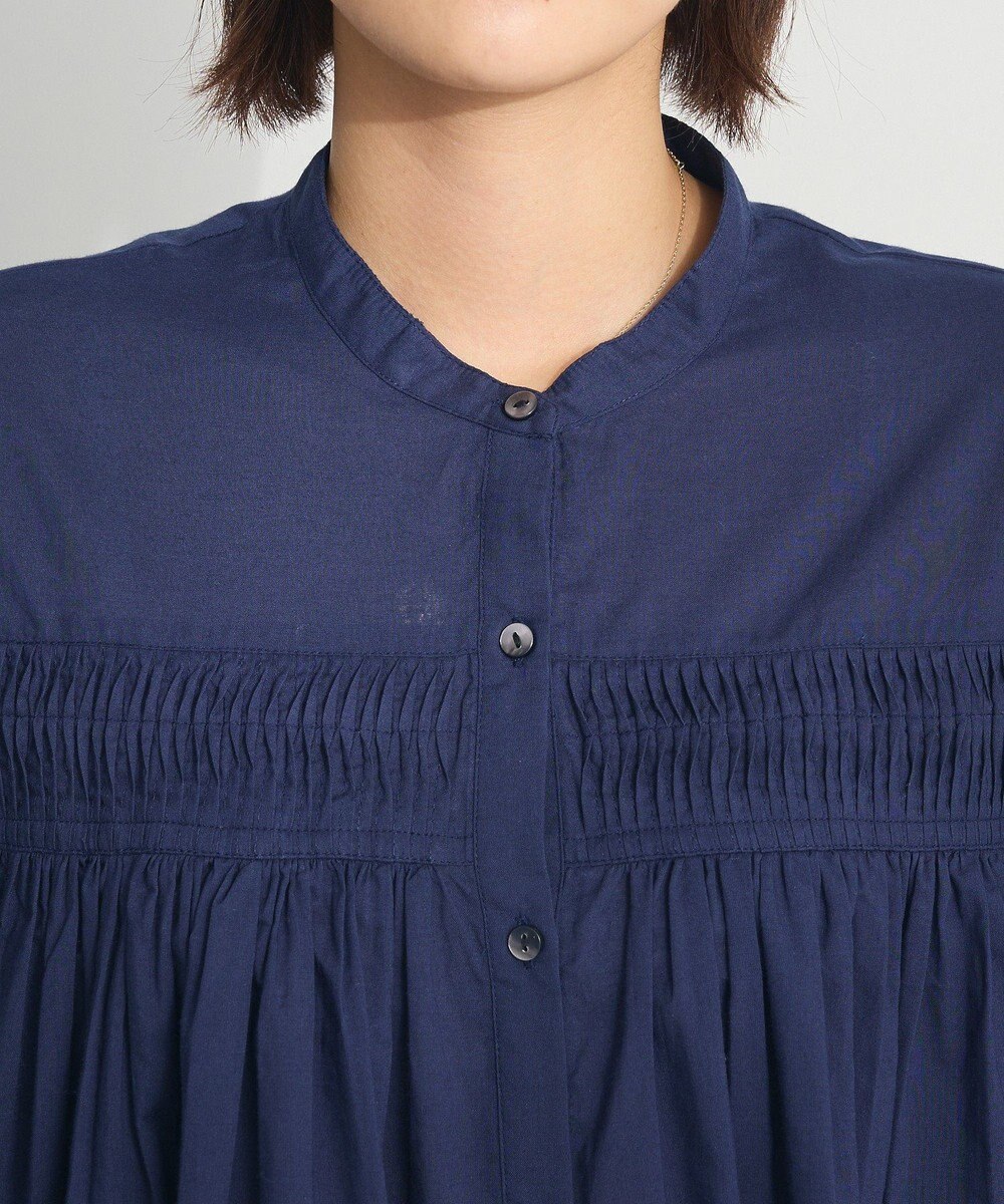 CRAFT STANDARD BOUTIQUE インド綿ピンタックブラウス 