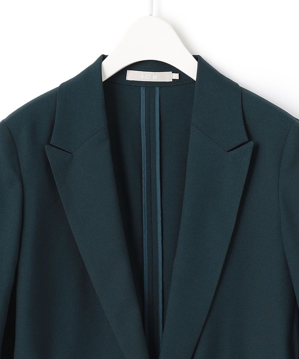 ICB L 【洗える】 ウールマットウース ベルト付きジャケット 
